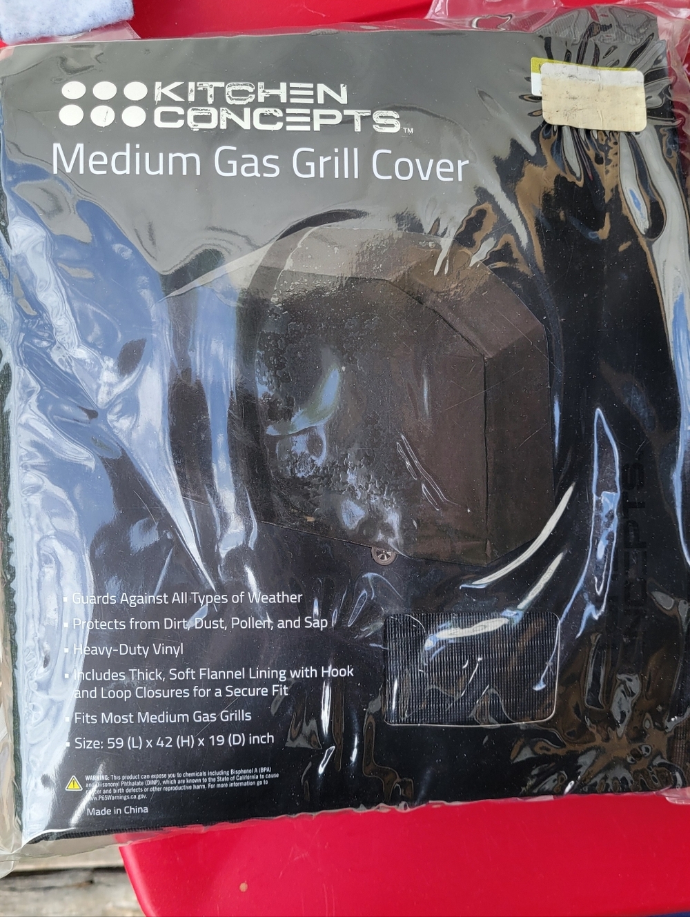 Brand New Kitchen Medium Gas Grill Cover - Black